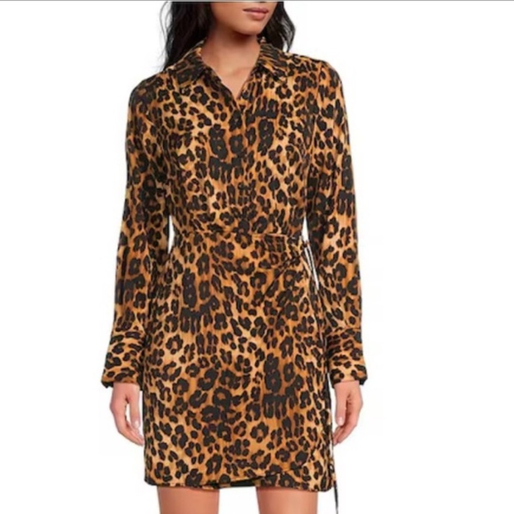 Sam Edelman Animal Print Dress with Tie Waist